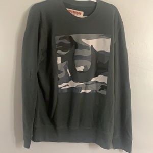 True Religion Large Hunter Green Crewneck